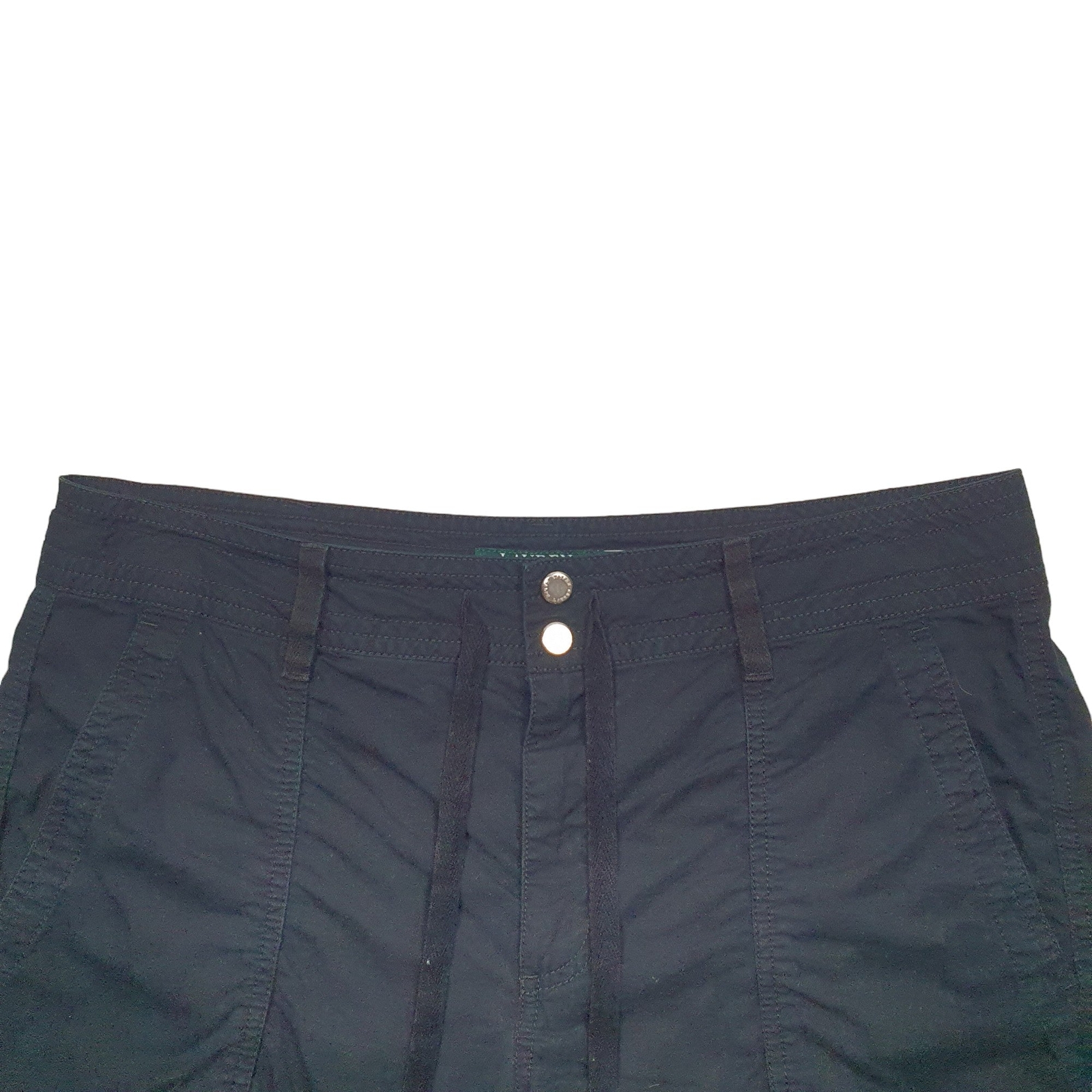 RALPH LAUREN Black Chino Cotton Shorts Womens W34 image 3