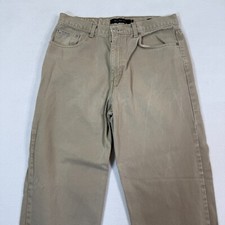 VTG Calvin Klein Jeans 34x30 Beige Denim Easy Fit 100 Cotton Y2k