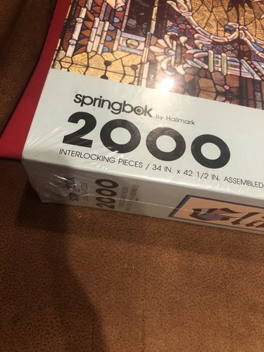 NEW Factory Sealed SPRINGBOK Glorious Glass Jigsaw Puzzle 2000 Pcs 34"x42.5" USA - Picture 2 of 9