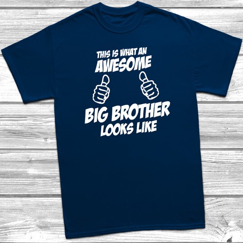 Awesome Big Brother Looks Like Kids T-Shirt Gift Boys Brother Birthday - Picture 6 of 13