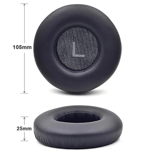 Ersatz-Ohrpolster für  Kopfhörer AKG K550 K551 K552 K553 MKII Schwarz Leder - Bild 2 von 6