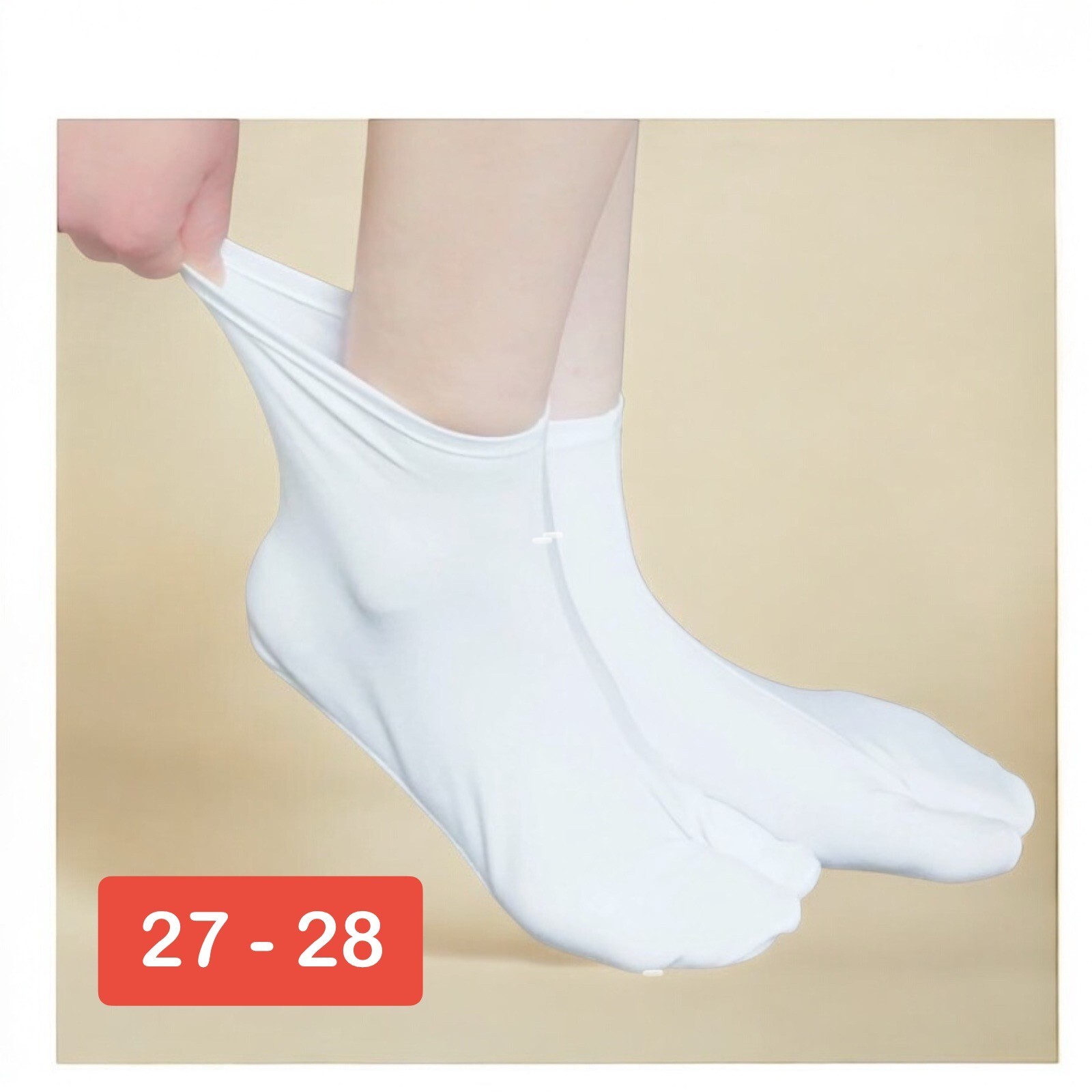 SAOLA Tabi Calzini Elasticizzati Bianco con Suola Antiscivolo Kimono Yukata Kyudo 【27 28cm】G0122