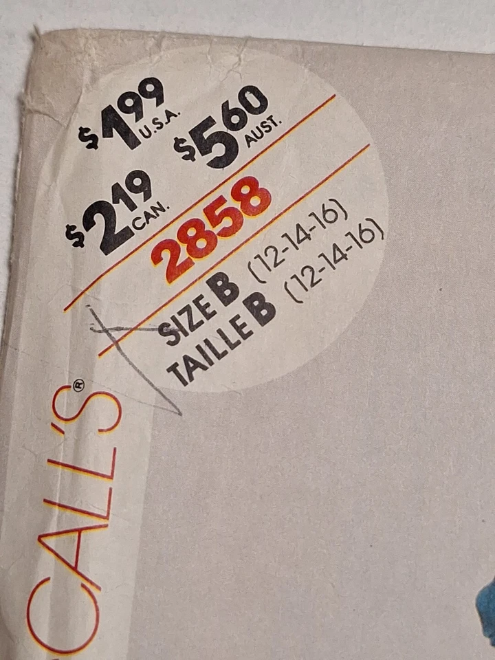 Jumpsuit Satin Silk 12 14 16 Stitch N Save 2858 McCalls Sewing Pattern UC Easy - Image 3 of 4