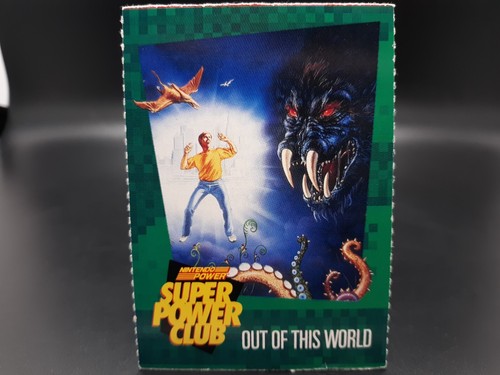 1990s Nintendo Super Power Club Magazine Card #65 Out Of This World Super NES - Picture 2 of 3
