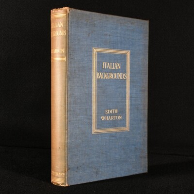 1905 Italian Backgrounds Edith Wharton Illus Peixotto Uncommon