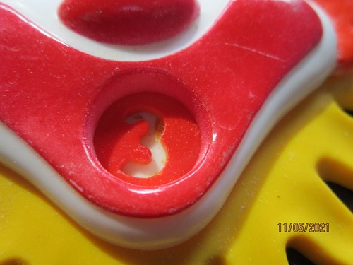 1983 WILTON Woodridge CLOWN Rotating #'s CAKE TOP Vintage Retro Novelty item - Picture 2 of 3