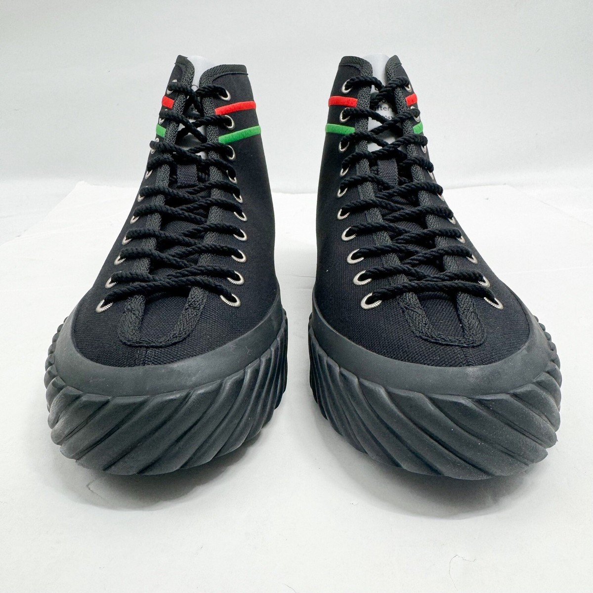 NWT GUCCI authentic Men\'s Interlocking G high-top sneaker size 8.5 Gucci TENNIS 1977 TRECK HIGH GG JACQUARD | Mercari main image 3