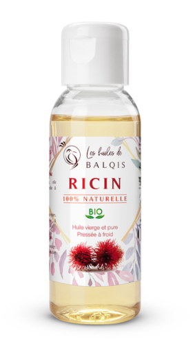 Huile de Ricin Bio spéciale pousse Cheveux Barbe Ongles Cils, 50ml, CASTOR OIL