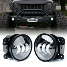 Xprite 4 Inch Led Fog Lights Front Bumper Driving For 07-18 Jk Jeep Wrangler
