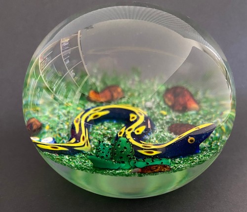 William Manson / John Deacons Collaboration - Snake & Cactus 3 1/4" Paperweight - Bild 16 von 16