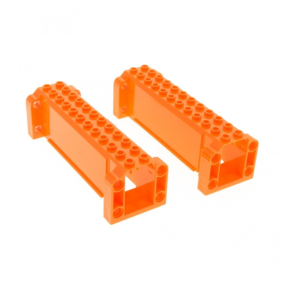 2x Lego Crane Boom 4x12x3 Orange Support Carrier Exo-Force 7709