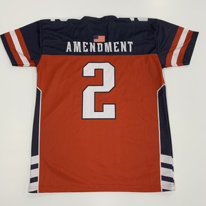 half red half blue shirt