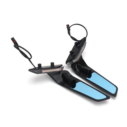 For BMW S1000RR 2019-2023 Rear view Side Mirrors With LED Turn Signal Indicator - Picture 7 of 9