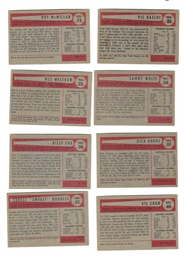 1954 BOWMAN BASEBALL SINGLES ** - Picture 2 of 12