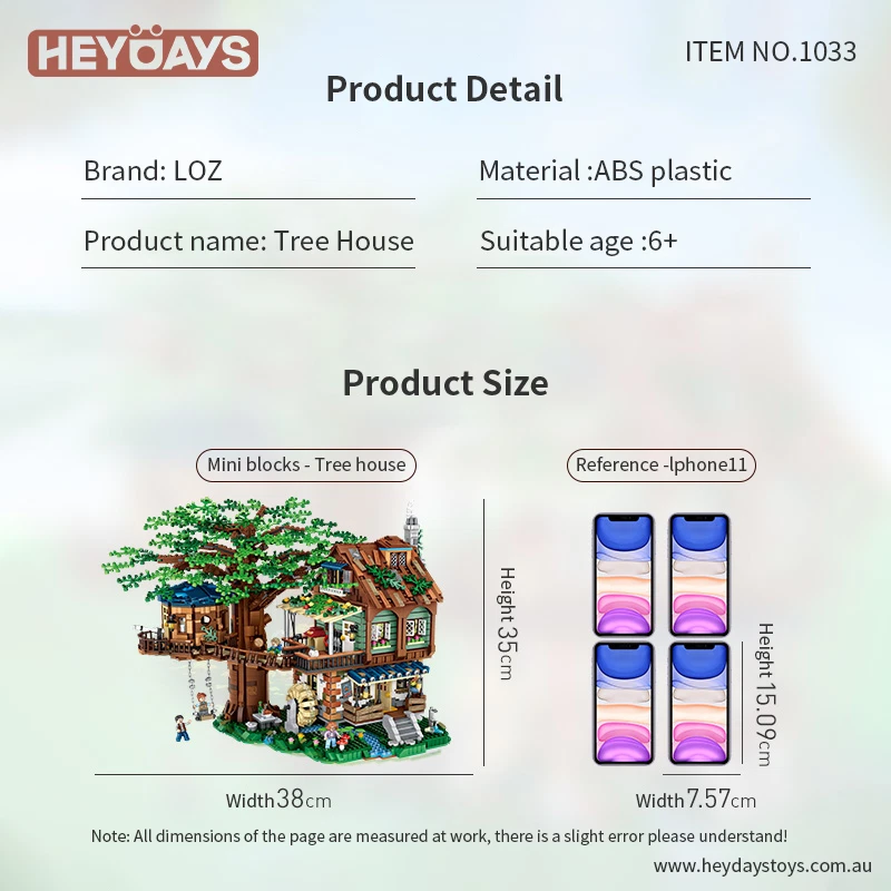LOZ Mini Tree House Building Blocks Set (4761PCS) – DIY Nano Brick Architecture - image 3 of 4