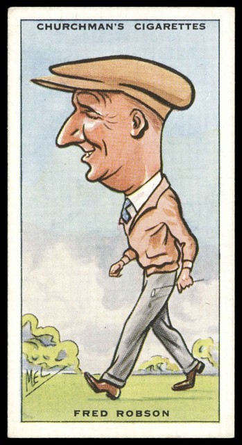 Churchman's - 'Prominent Golfers' #34 - Fred Robson (1931) Churchman's - 'Prominent Golfers' #34 - Fred Robson (1931)