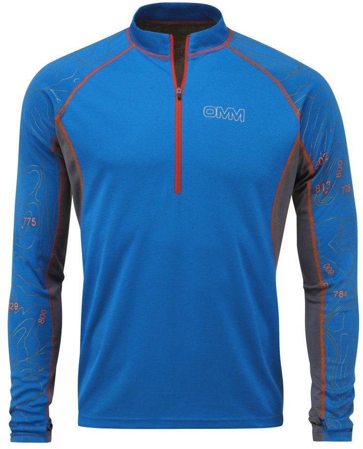 OMM Grid Long Sleeve Half-Zip Herren Running Top - Blau OMM Grid Long Sleeve Half-Zip Herren Running Top - Blau