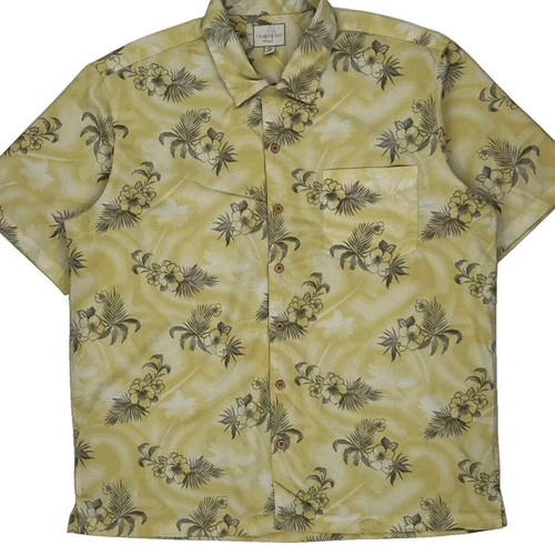 Trader Bay Hawaiian Shirt - XL Beige Cotton - Picture 5 of 8