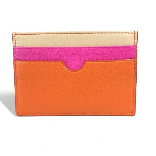 LOEWE Tricolor color Anagram logo Business Card Holder Pass Case Card Case - Picture 2 of 12