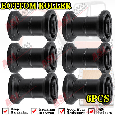 6Pcs Bottom Roller For Kubota U55-4 Excavator Undercarriage