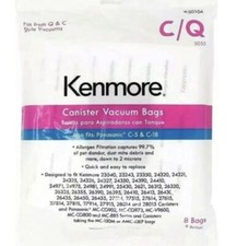 Kenmore  Canister Vacuum Bag for Panasonic C-5 & C-18 - 8 Pieces. Item 1297.