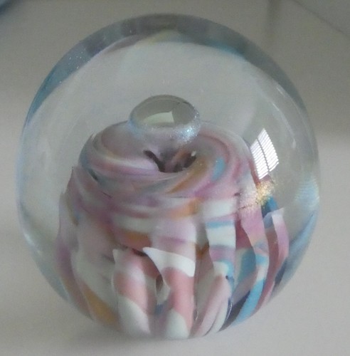 BRUCE FREUND PAPERWEIGHT Signed Vintage ART GLASS Circa 1991 - Picture 2 of 6