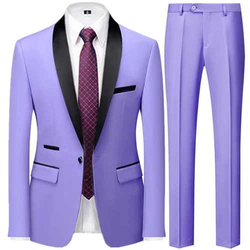Ensemble de 3 pièces costume de mariage homme manteau pantalon gilet robe de marié blazers veste pantalon - Photo 49/52