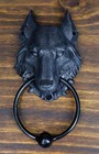 8.5 Inch Evil Wolf Gargoyle Resin Door Knocker Statue Figurine