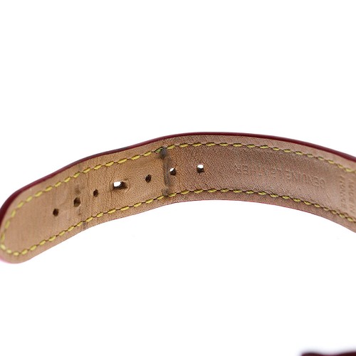 Louis Vuitton Tambour Q1J03 11P Diamant rotes Zifferblatt Quarz Damenuhr_798294 - Bild 6 von 6