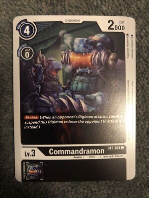 Commandramon BT5-061 - Common - Black - Battle of Omni - Digimon CCG
