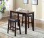 roundhill furniture 3-piece counter height glossy print marble breakfast table w