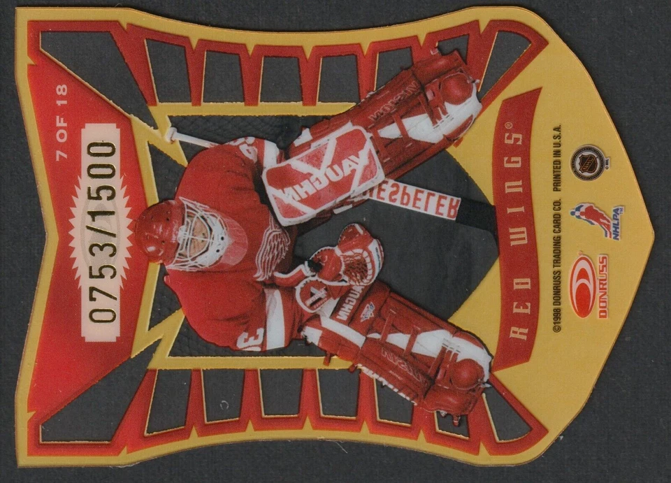 1997-98 Donruss Preferred Color Guard #7 Chris Osgood Red Wings 0753/1500 - Image 4 of 4