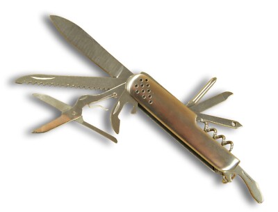 Multi Functions Tool Knife Handy Pocket Camping Outdoor Survival Saw Corkscrew