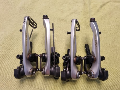 Shimano Deore XT BR-m760 V-Brakes Silver Set Front & Rear - Picture 6 of 7