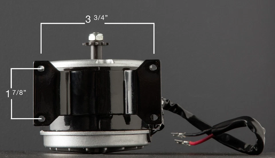 350W 24V High Torque Reversible Electric Gear Motor DC Brushed Reducer Motor - image 3 of 4