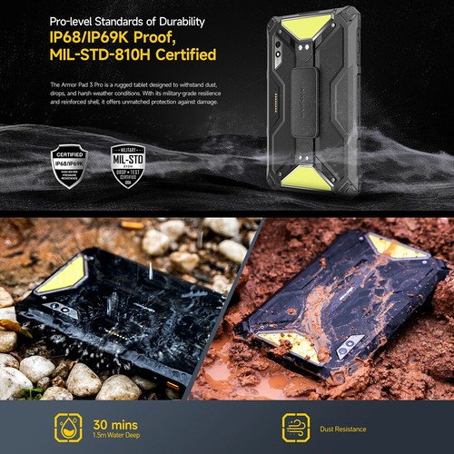 Global Ulefone Armor 3 Pad Pro Outdoor Tablet Dual LED Lights 33280mAh 50MP IP68 - 第 4/16 張圖片