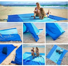 Sand Free X-Large Outdoor Beach Picnic Blanket 108" x 120", Fits 7-9 Adults, Wat