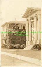 RPPC Three Level Building with Pillars & Building Next Door-  Postcard