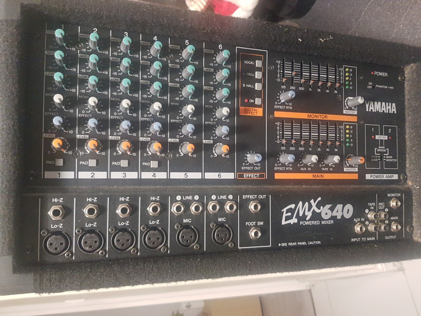 YAMAHA EMX640 POWERED MIXER eBay