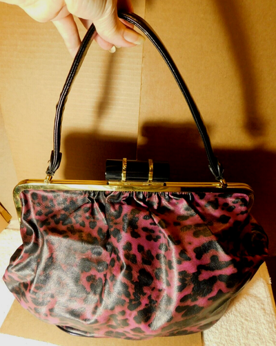 Big Buddha ~ lila & schwarz Stil Damen Handtasche