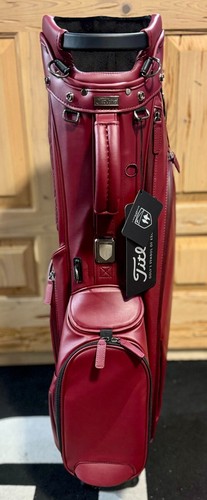 TITLEIST LINKSLEGEND MEMBERS STAND GOLF BAG, BURGUNDY (T-259) NEW! MAKE OFFER!! - Picture 2 of 12