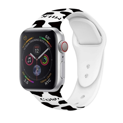 Lindo patrón de vaca lechera correa de silicona para Apple Watch iWatch SE 6 5 4 3 2 1 - Imagen 3 de 7