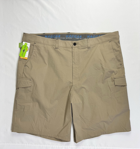 Haggar The Active Series Free Tree Cargo Short Men's Size 48W Khaki Tan
