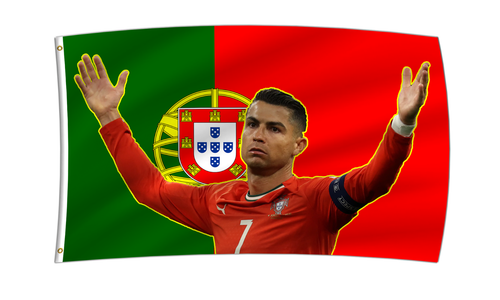 Cristiano Ronaldo Flag 3X5 Ft Portugal Europe Banner Cr7 Fans Room Decoration