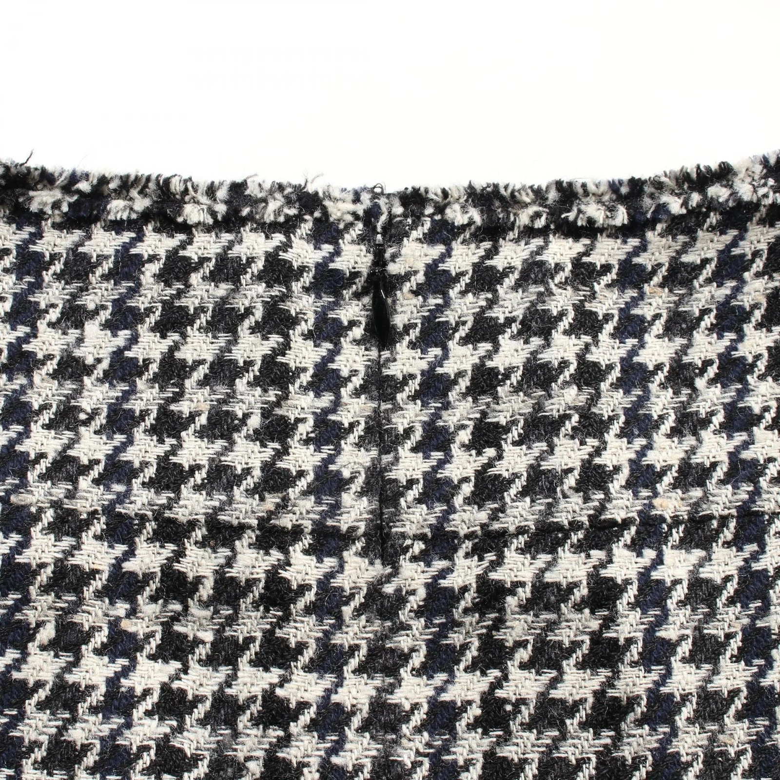 CHANEL Giacca Gonna P31115V21032 Lana Seta Bianco Nero Navy Usato Donnask36