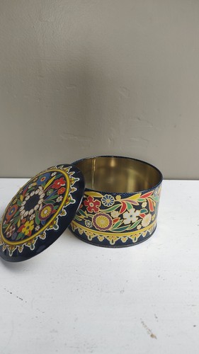 Vintage Daher Long Island New York NY Floral Cookie Candy Biscuit Tin England - Picture 6 of 10