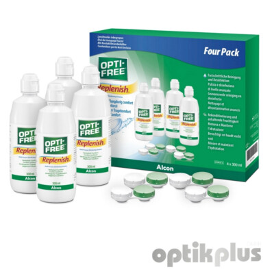 Alcon OPTIFREE REPLENISH - 4x300ml + 2 Linsenbehälter (1773)