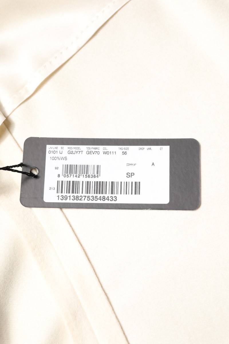DOLCE & GABBANA Blazer Beige Cashmere Double Breasted Coat