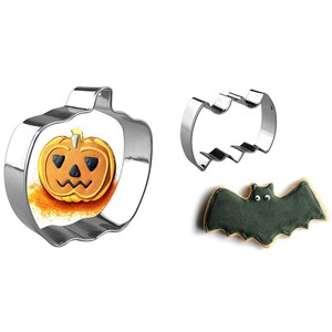 Stainless Steel Cookie Mold Pumpkin Bat Shape Image Is Loading Stainless Steel Cookie Mold Pumpkin Bat Shape