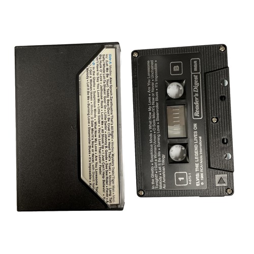 ELVIS PRESLEY - THE LEGEND LIVES ON   (1) CASSETTE TAPE ALBUM COLLECTORS EDITION - Picture 2 of 3